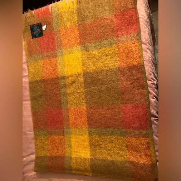 Other - Vintage Creagaran mohair wool blanket throw by West of Scotland Home industries